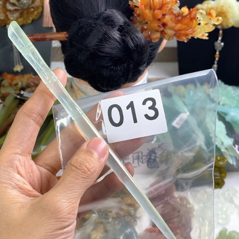 【闪购商品】岫玉发饰未镶嵌惜*