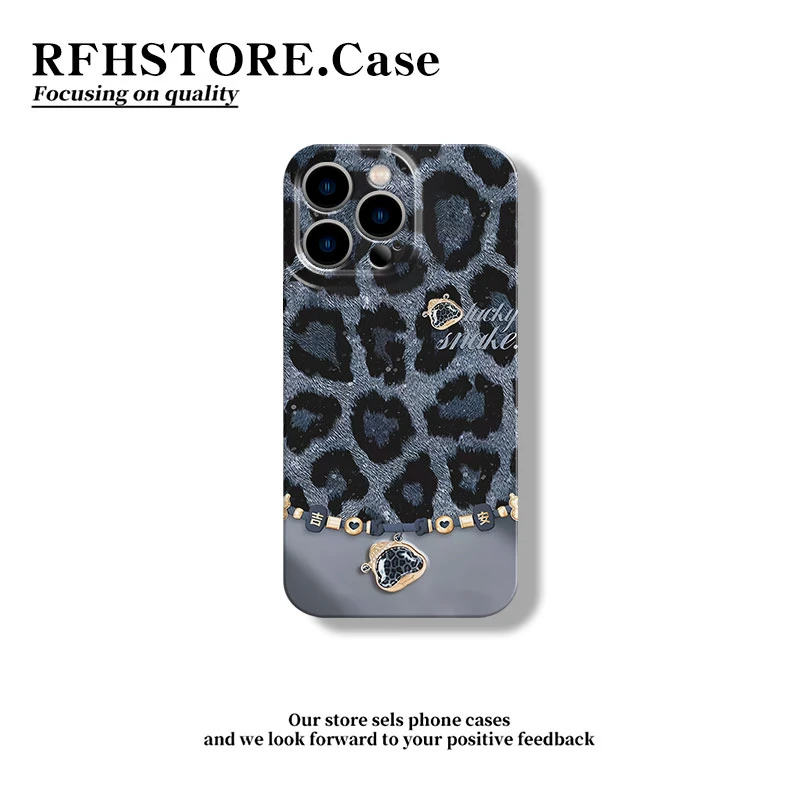 ZMGX平面豹纹适用iPhone17promax菲林手机壳华为P70oppo小米vivo