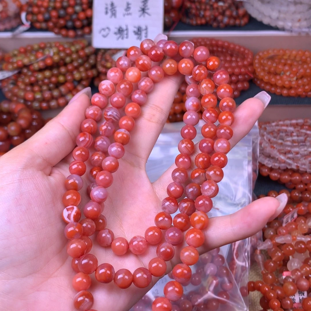 未镶嵌手链南红玛瑙卡8