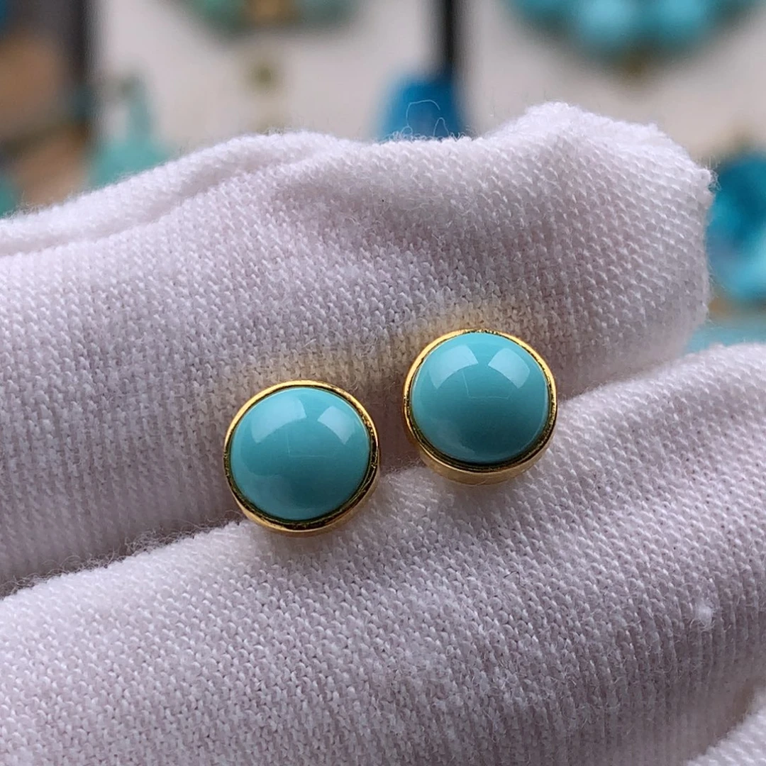 绿松石银S925镶嵌珠宝奇石