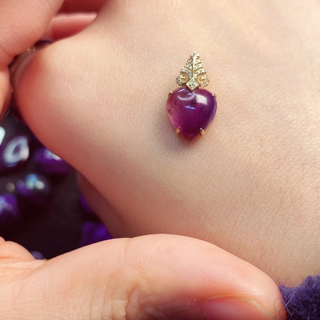 苏纪石（舒俱来）吊坠18K金镶嵌醒***.