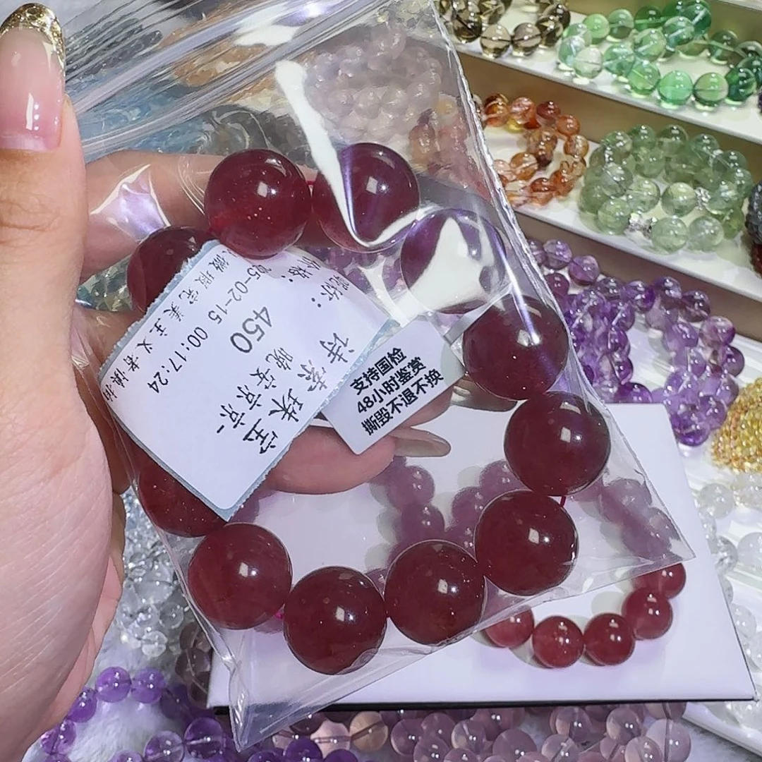 水晶手链未镶嵌晚***-草莓晶18