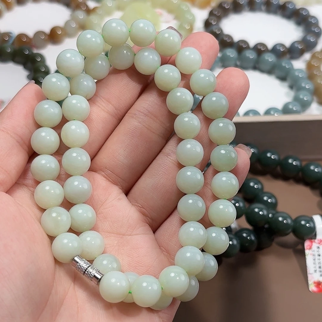 未镶嵌手链和田玉俄白 10