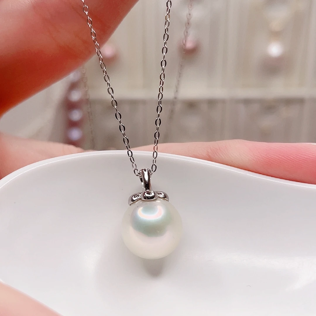 银S925镶嵌吊坠(赠链)淡水珍珠