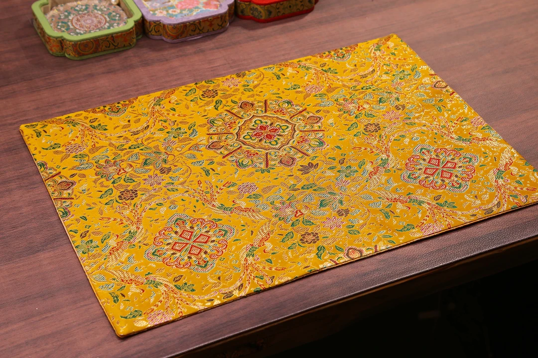 CX273 织锦缎 轻奢高档手工茶席 中式茶壶杯垫