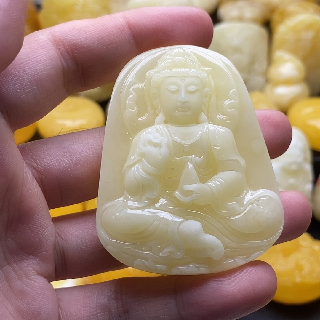 琥珀颈饰未镶嵌琥珀蜜蜡吊坠