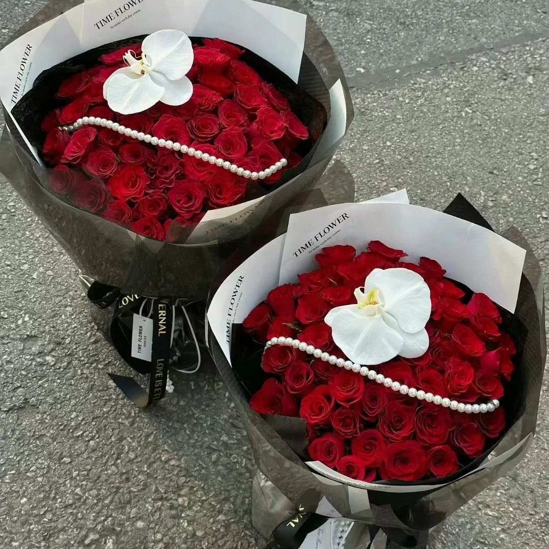 33支高原红红玫瑰情人节花束爱你三生三世生日花束送老婆送爱人