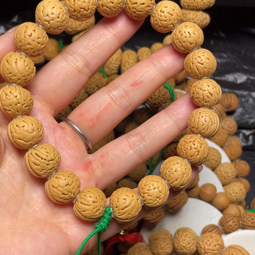 亮***桃木桃核手串15+金丹