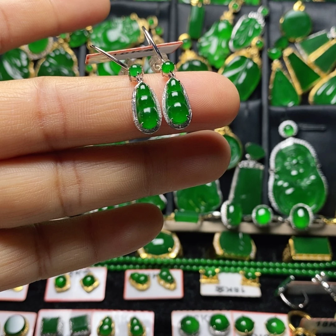 翡翠颈饰18K金镶嵌ડ****特价促销