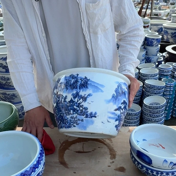 陶瓷艺术品，直径22，高15