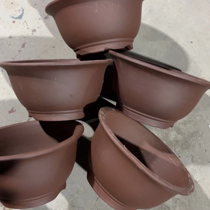 紫砂花盆100-5。     30-15