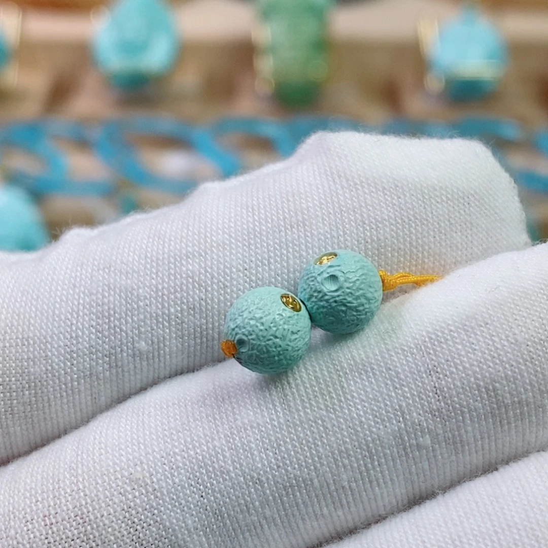 绿松石未镶嵌珠宝奇石7mm