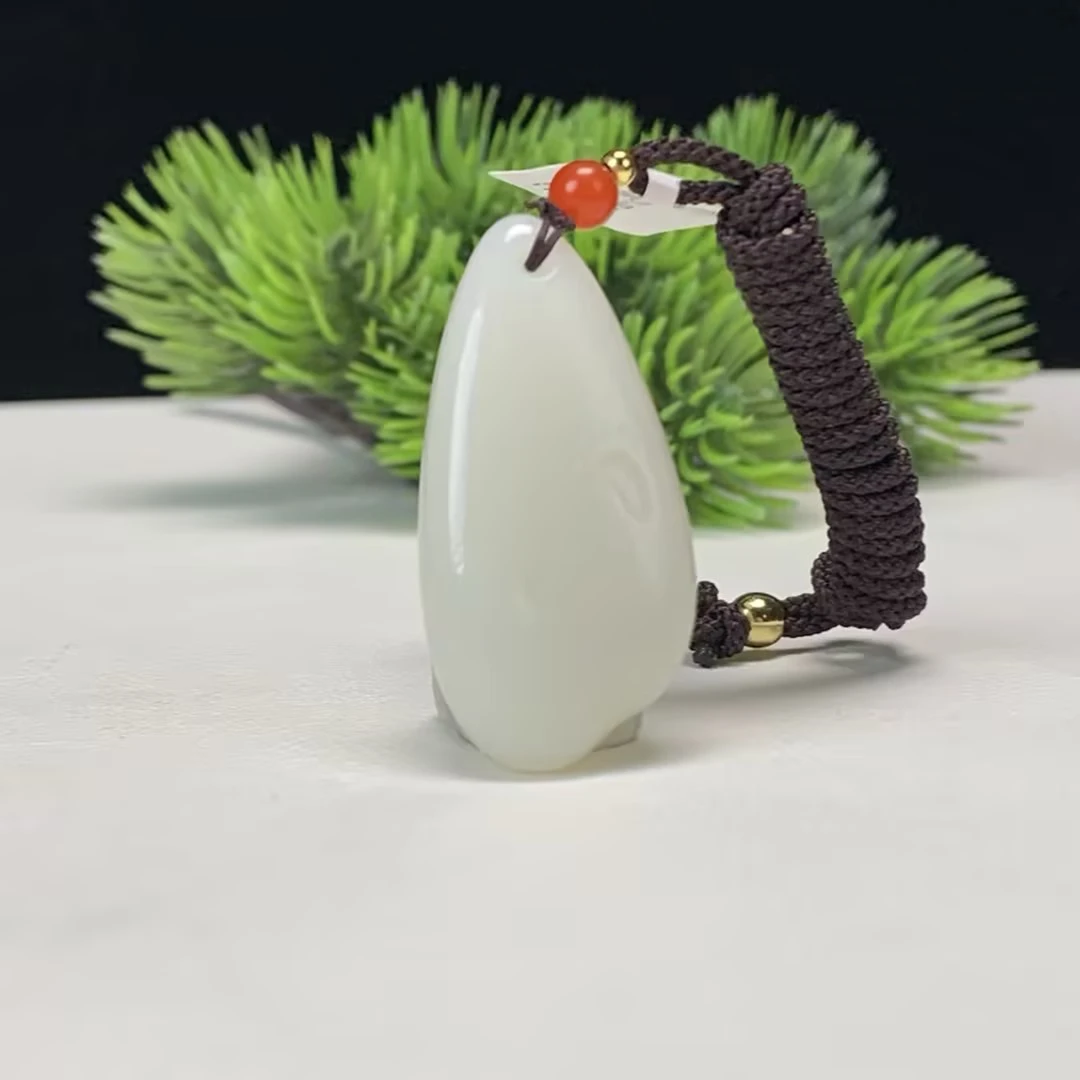 和田玉白玉吊坠j2022