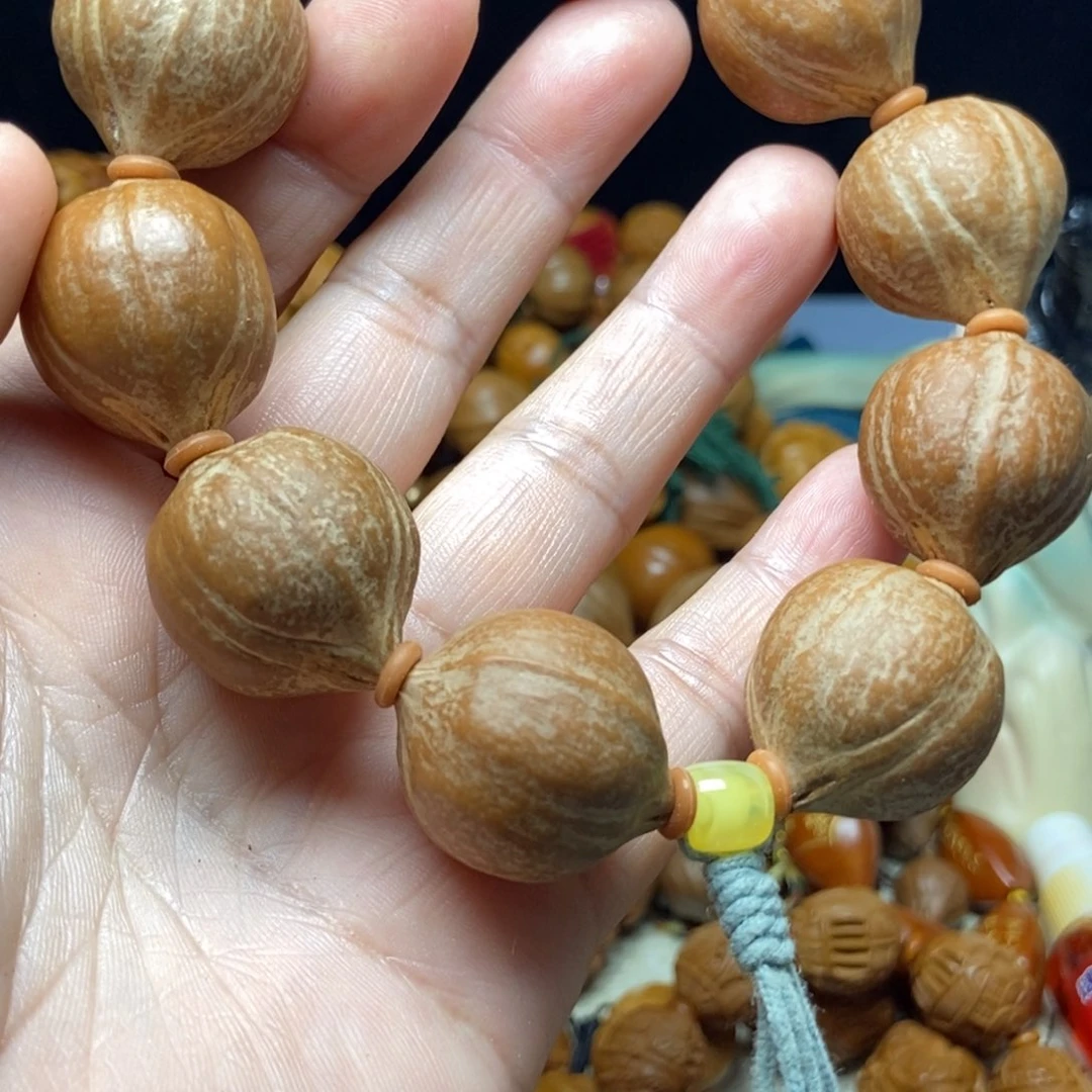 田****橄榄核手串/手链素核带二代蜜蜡