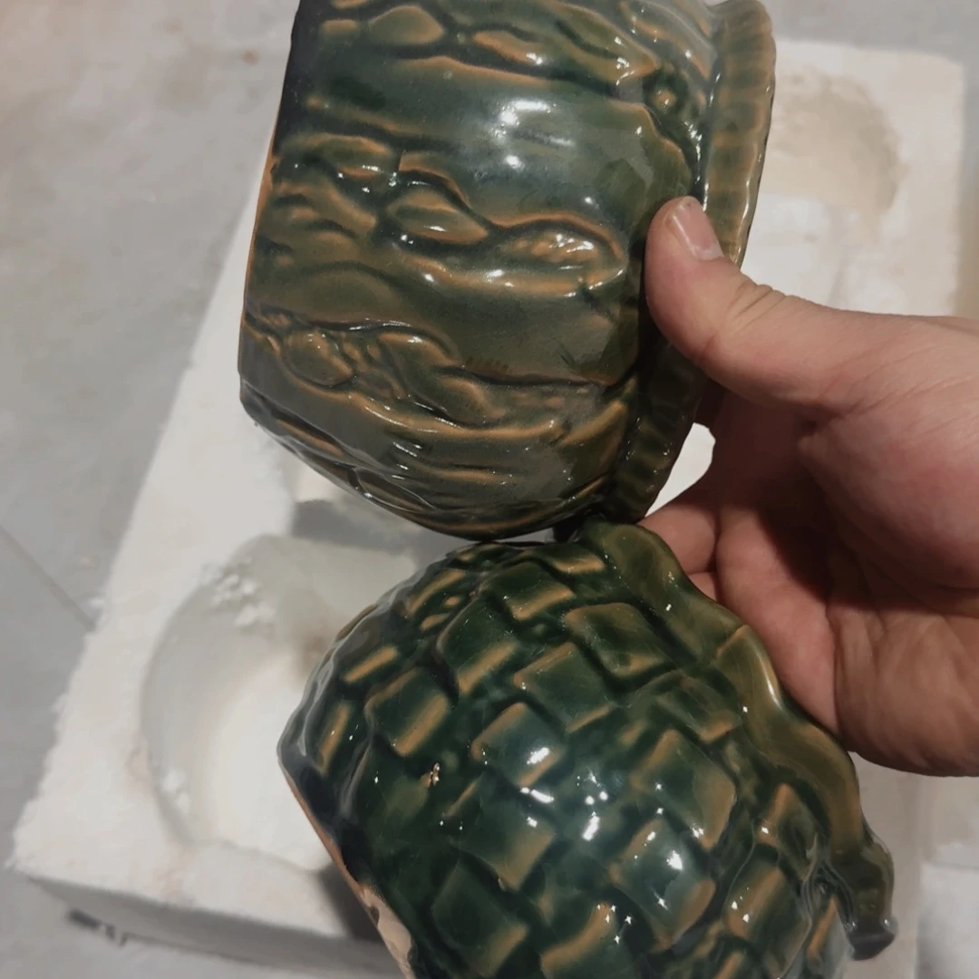紫砂花盆瑕疵瑕疵