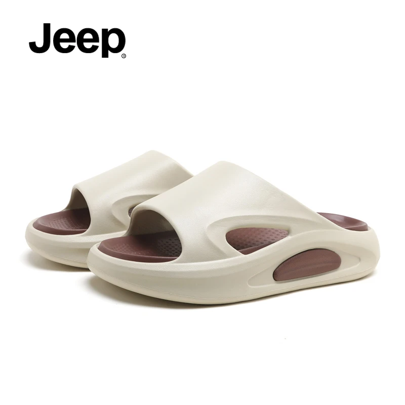 JEEP/吉普拖鞋男士休闲软底防滑运动一字拖eva户外时尚沙滩凉拖鞋