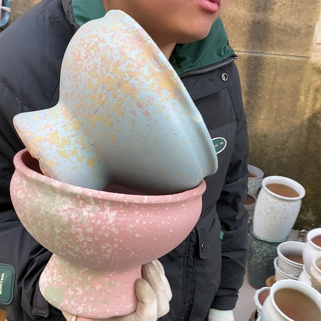 紫砂花盆正品口20高15