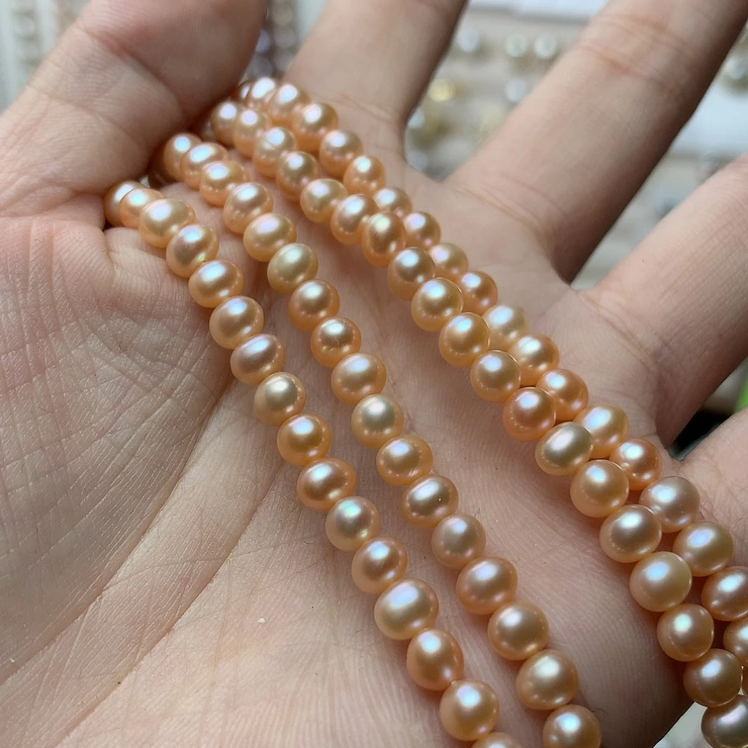 淡水珍珠5-6未镶嵌x26项链