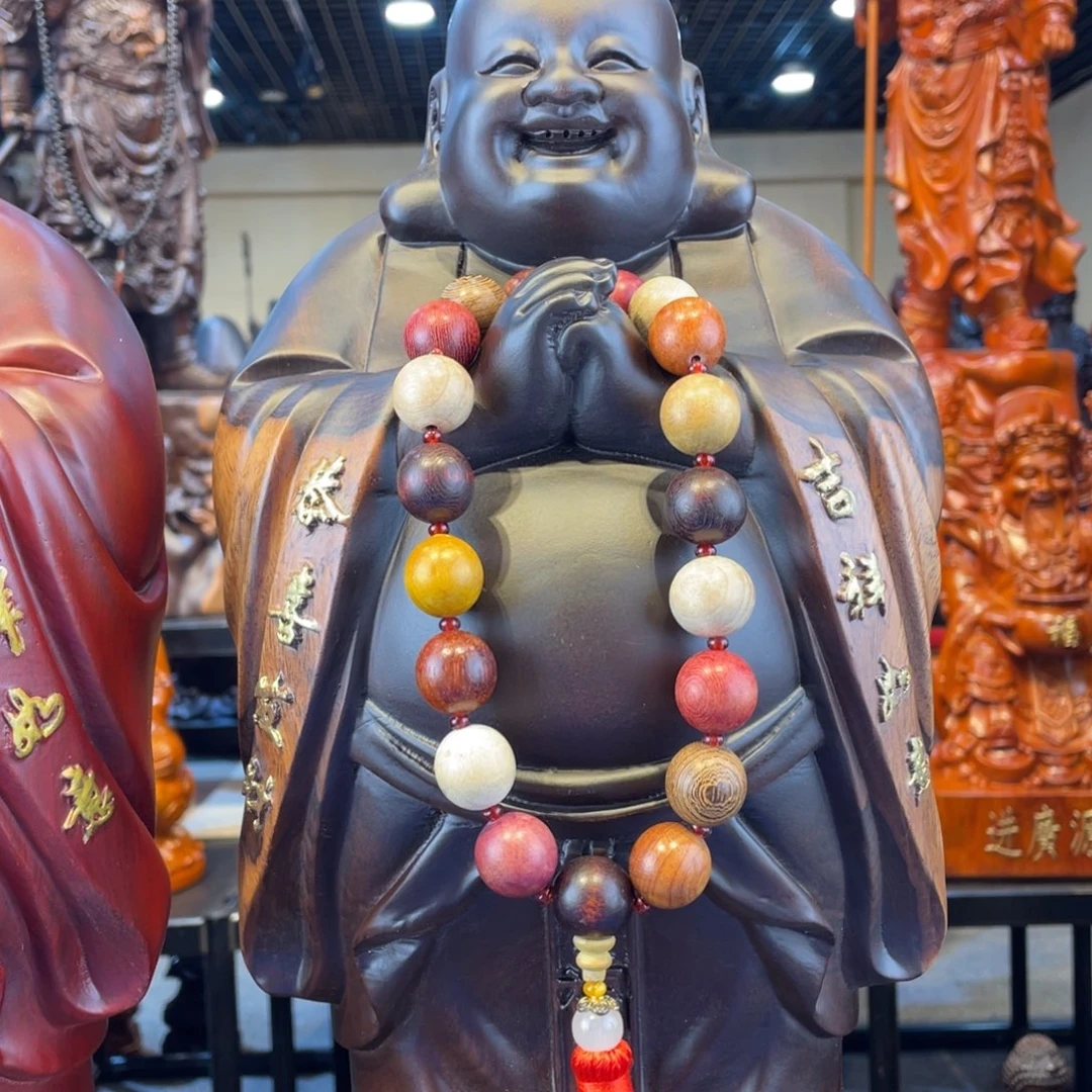 门***哥木五十高黑檀木弥勒佛