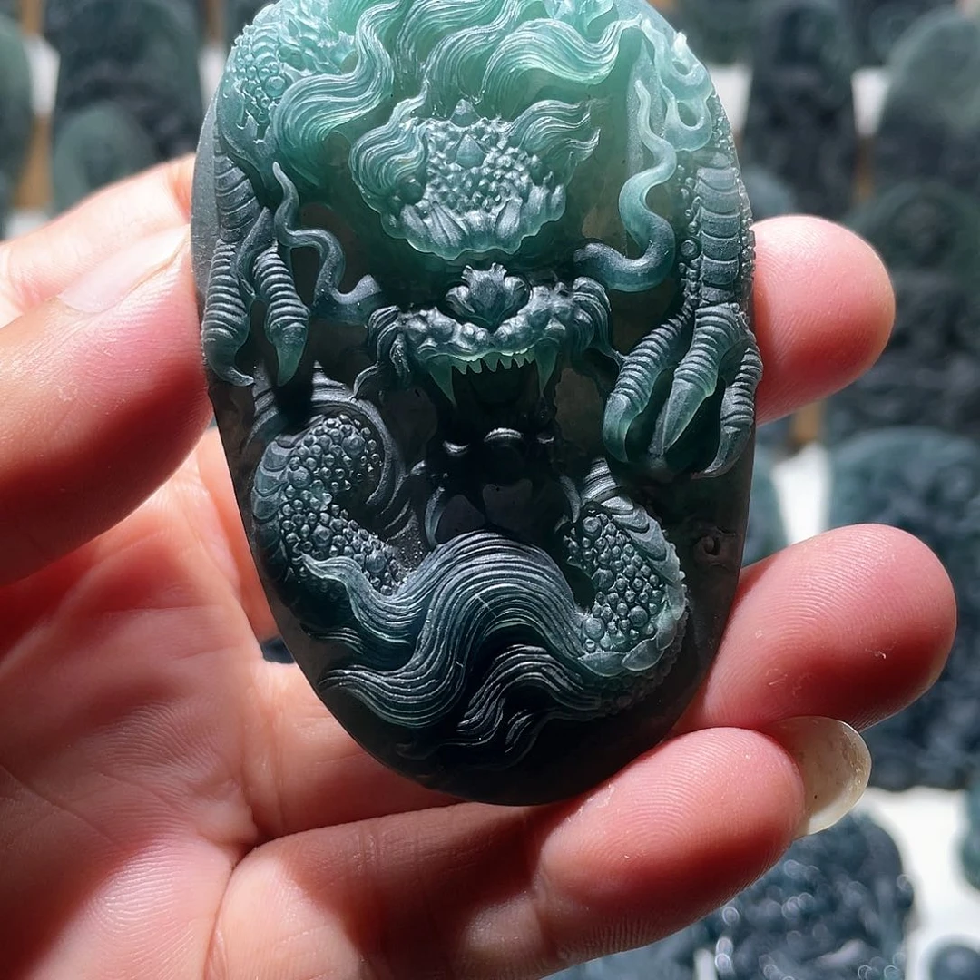 定制翡翠未镶嵌龙有棉