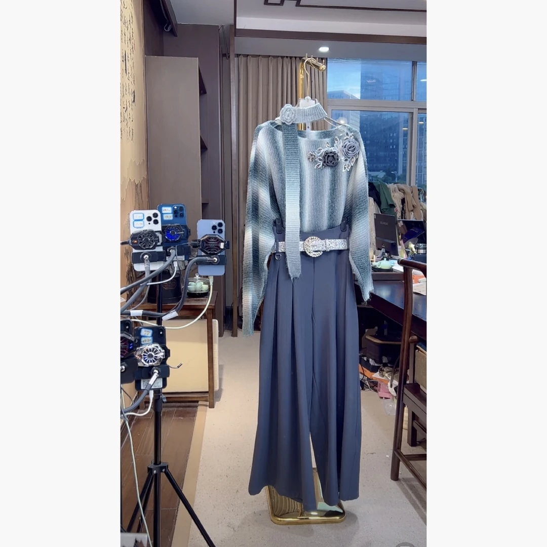 芙娜妮轻奢秋冬新款法式优雅气质套装复古显瘦名媛女装F2432146