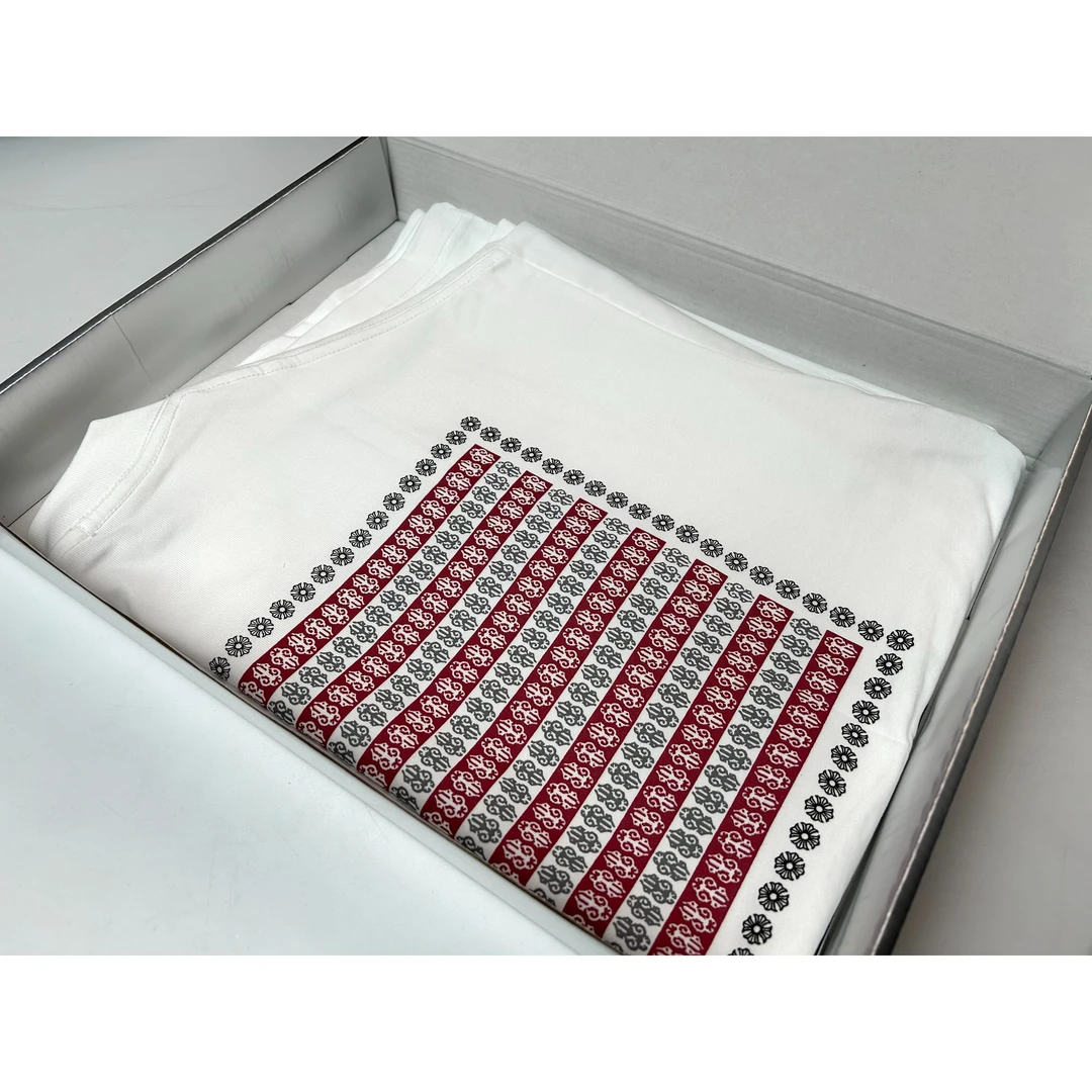 【克罗家经典背部大】夏天重磅潮牌短袖圆领休闲T恤J1096-016