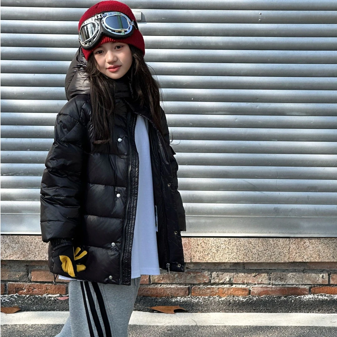 2025新款儿童羽绒服短款免洗加厚男宝女宝儿童连帽外套