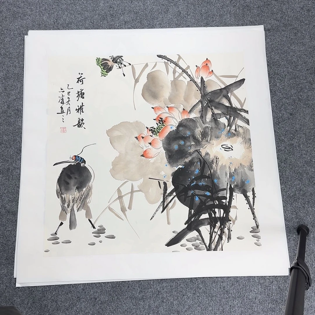 国画50*50纯手绘刘亦凌