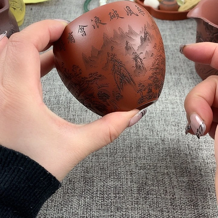 紫砂茶杯高端主人杯