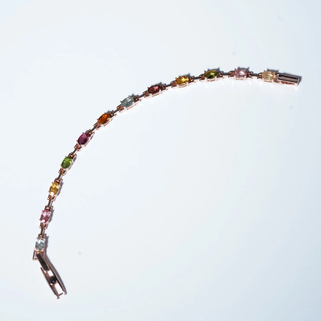 JSBXS0569-碧玺手链（60分左右*12颗）