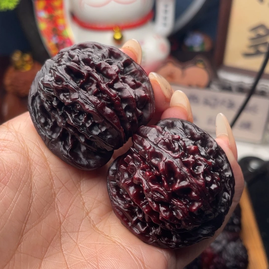 吊坠文玩核桃40彩楼子