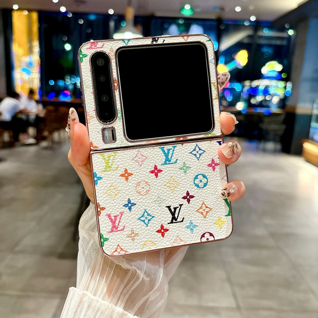 皮质华为PuraX高档Pocket2适用奢华折叠屏手机壳三星zflip6/7荣耀