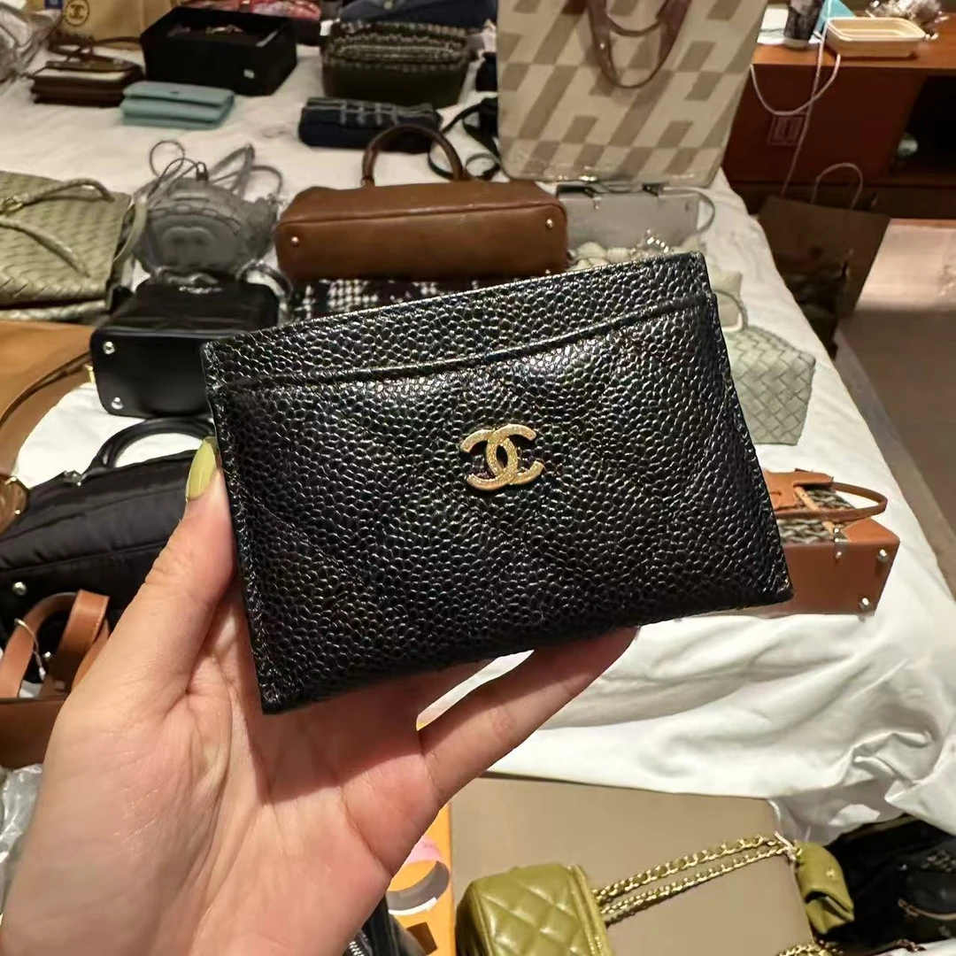 Chanel/香奈儿 卡包 黑金荔枝 mx8451/2508