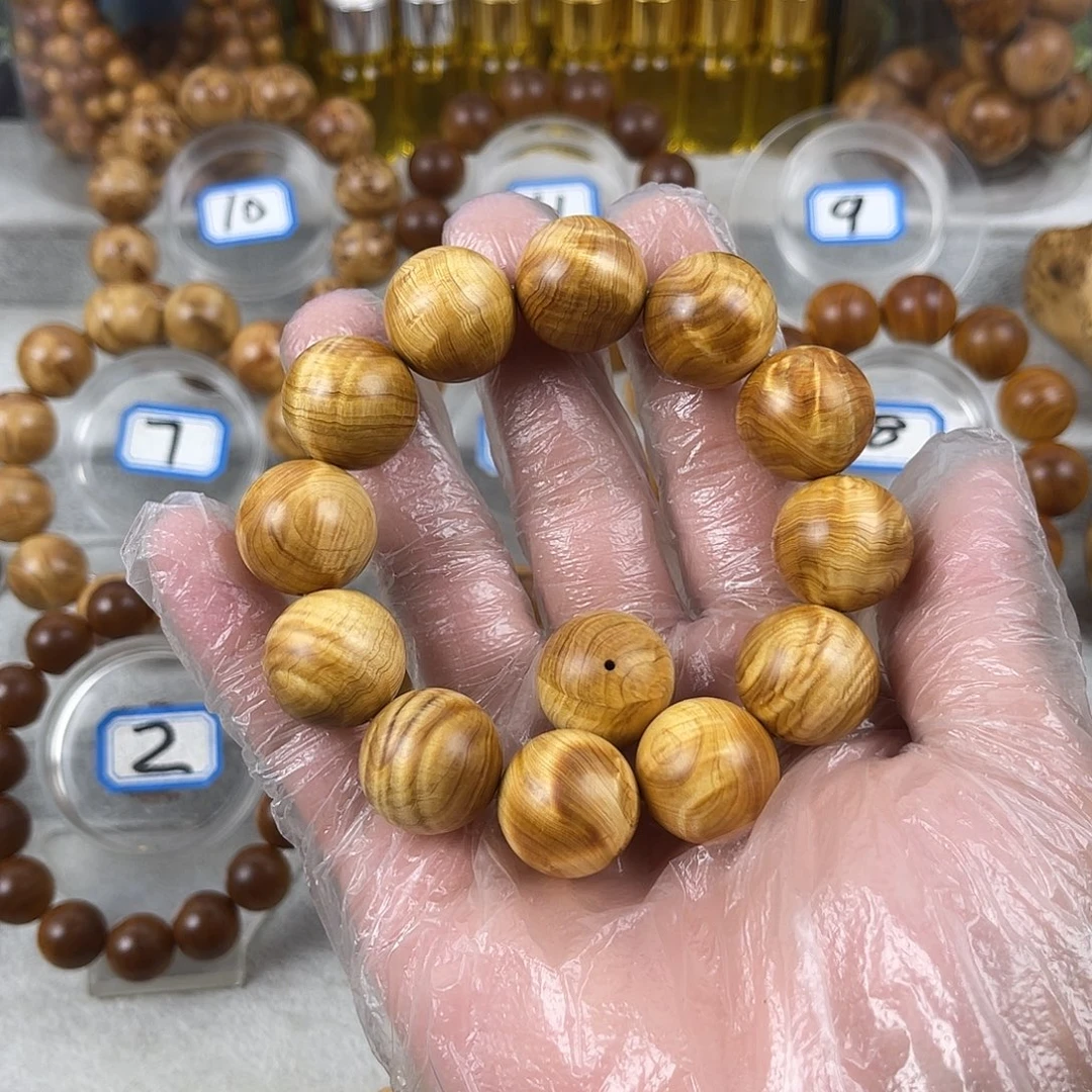 瑷***蛙吊坠柏木（崖柏）太行崖柏水波闪电乱纹2.0