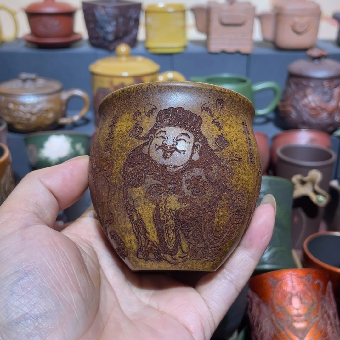 原矿紫砂手工主人杯