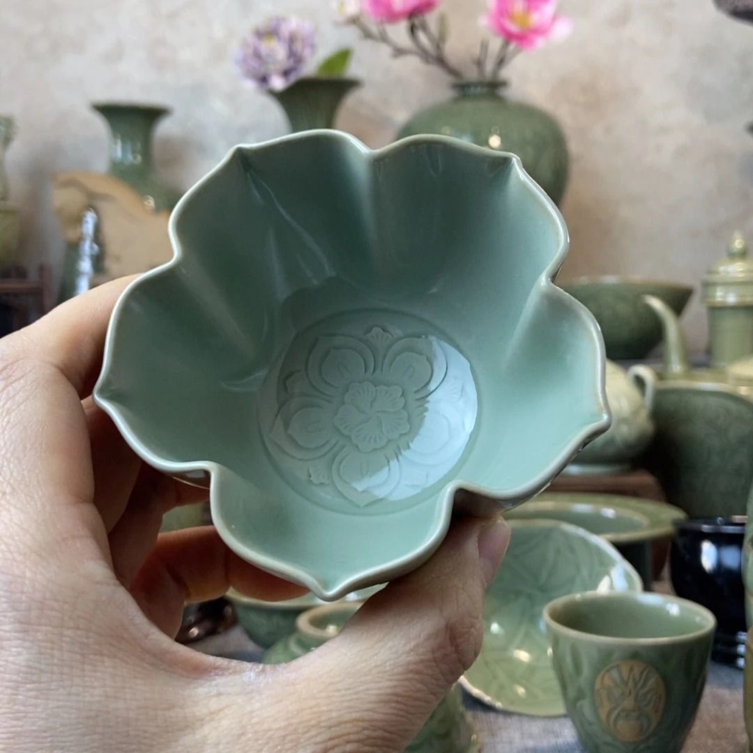 耀州窑福利款花口杯