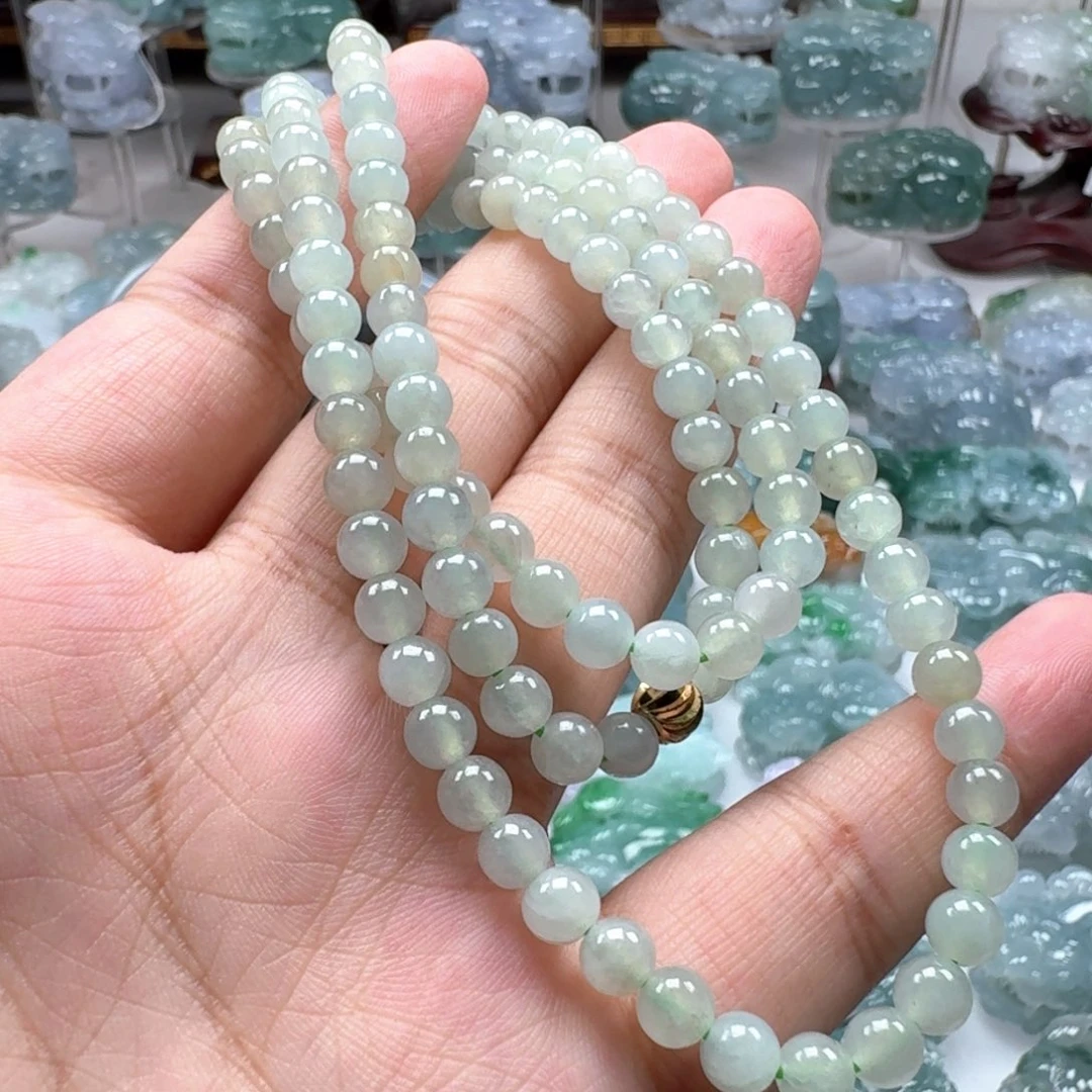 翡翠挂件未镶嵌珠串随机发