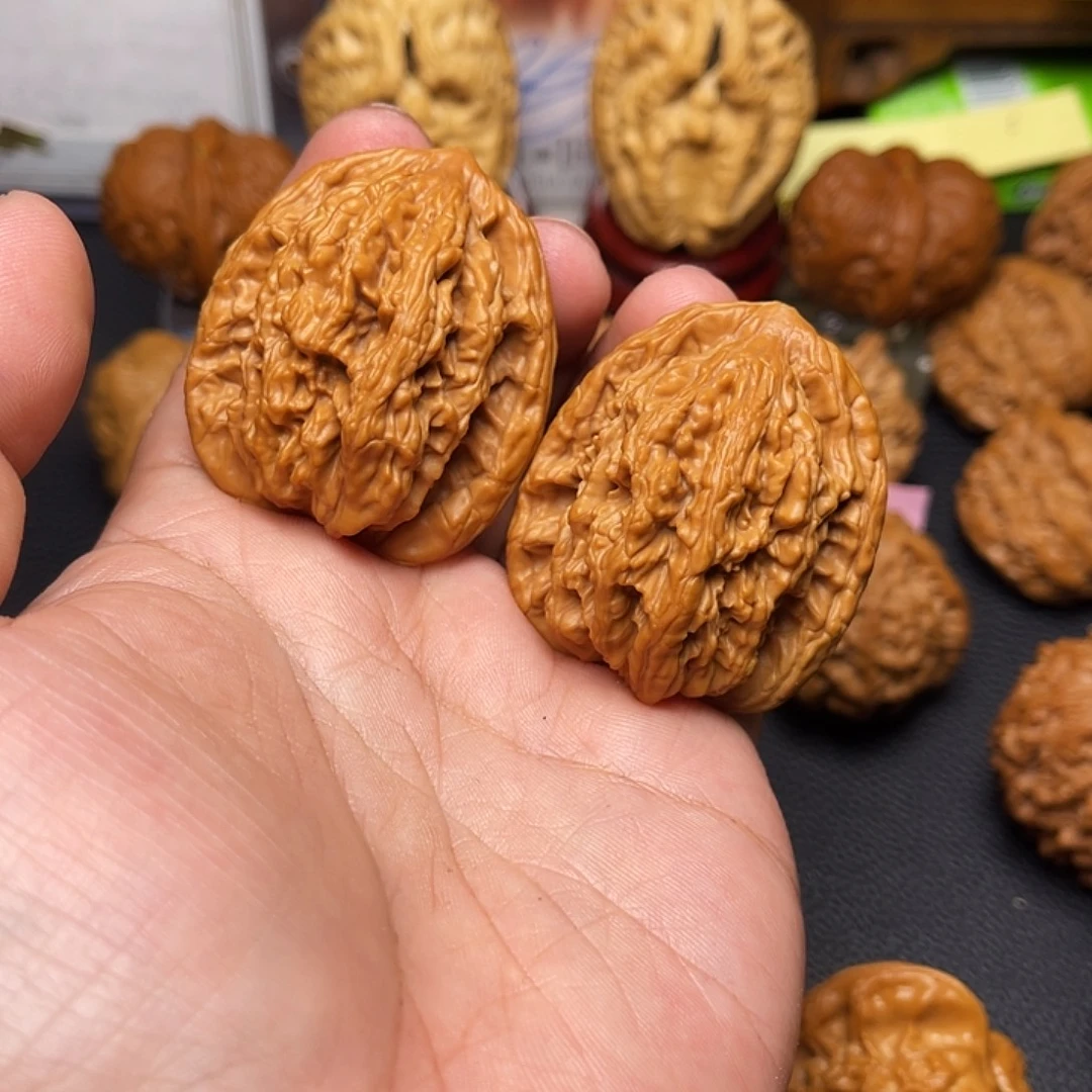 铁****把件文玩核桃39+虎头