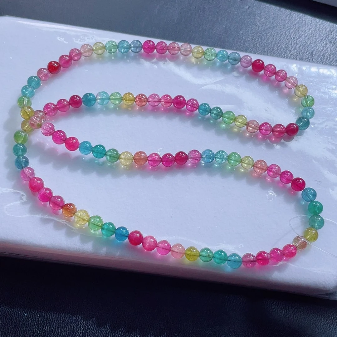 未镶嵌碧玺手链5.8mm左右