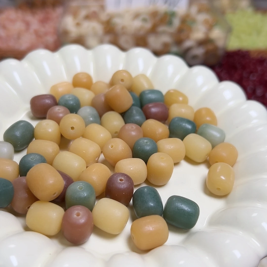 菩提根/象牙果吊坠卡12多彩年糕100颗