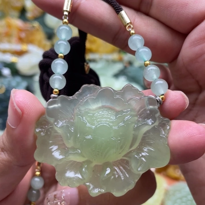 未镶嵌蛇纹石玉项链