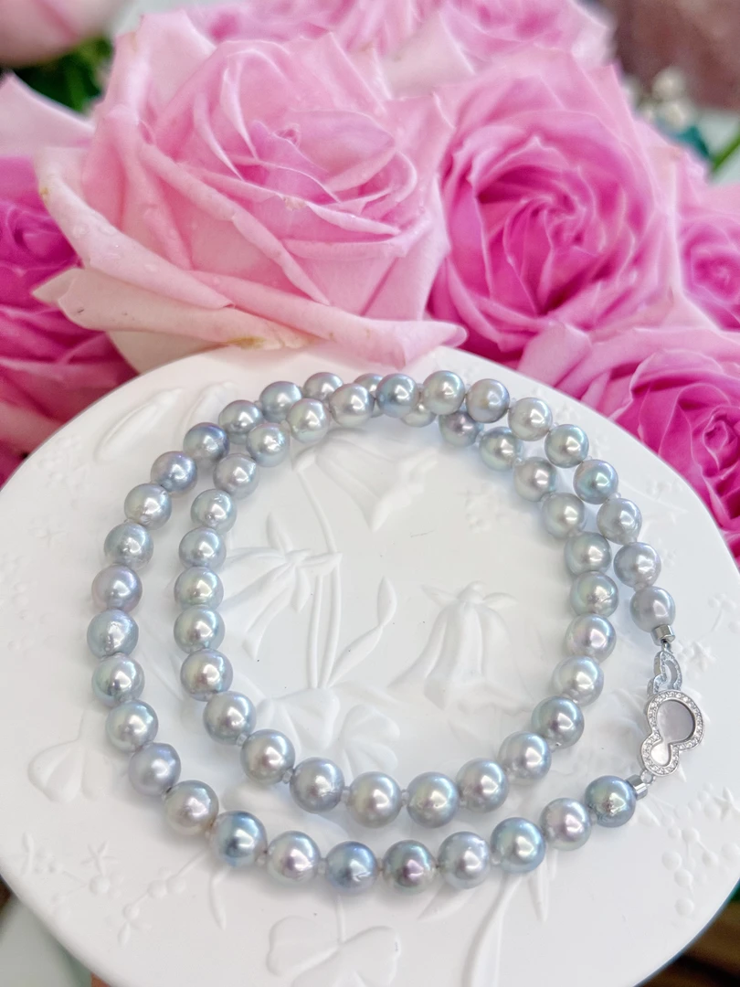 【晓艾珍珠】海水真多麻项链 6-7mmS925银 E22