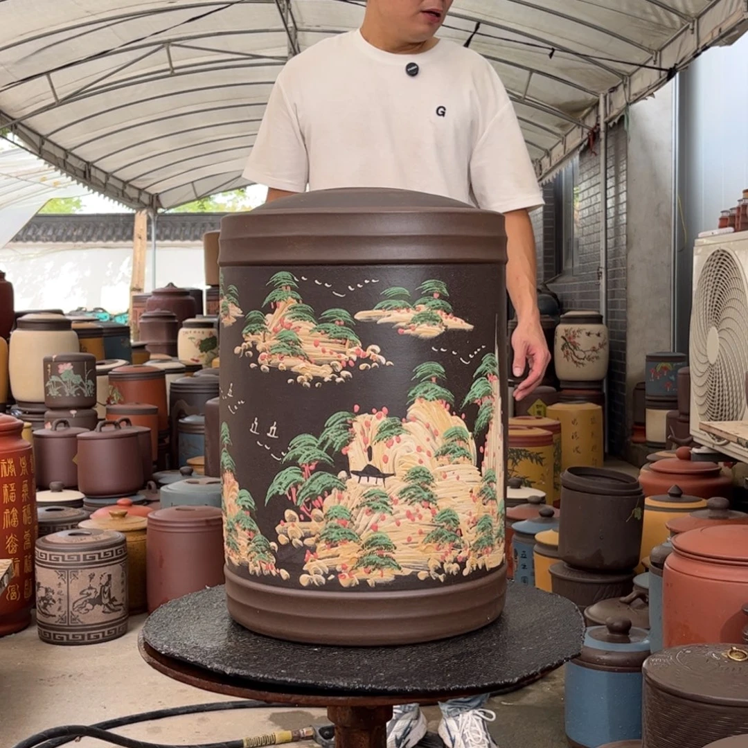 茶叶罐紫砂23 饼茶叶罐