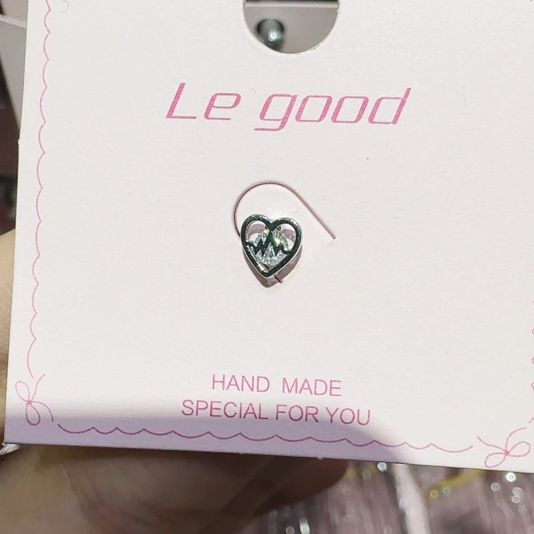 锆石钛钢合金爱心心电图