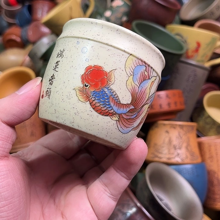 紫砂茶杯全手工紫砂主人杯