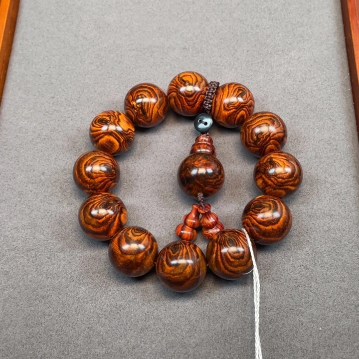 健***乐手串/手链黄花梨/降香黄檀海南黄花梨双面蜘蛛精20