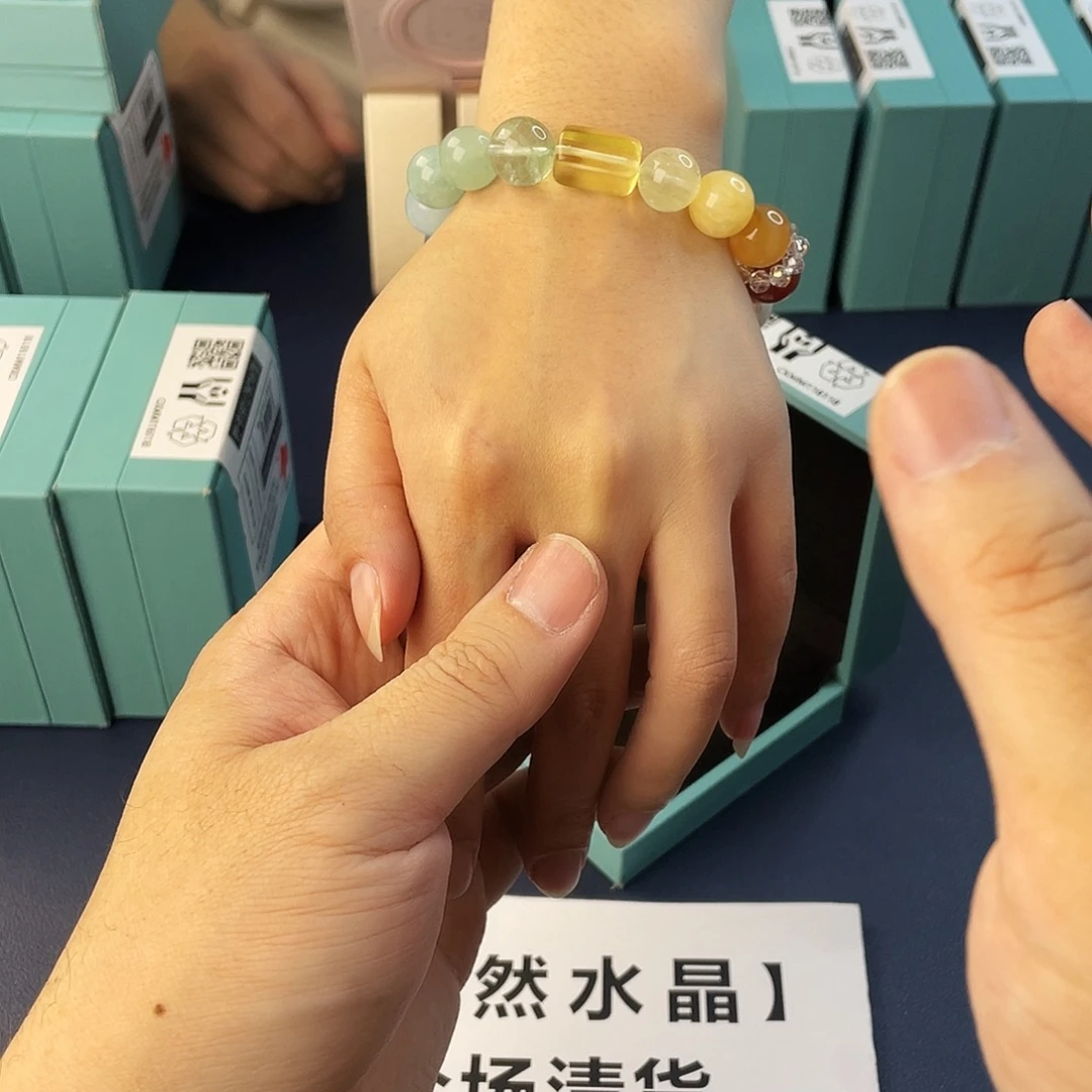 水晶手链银S925镶嵌