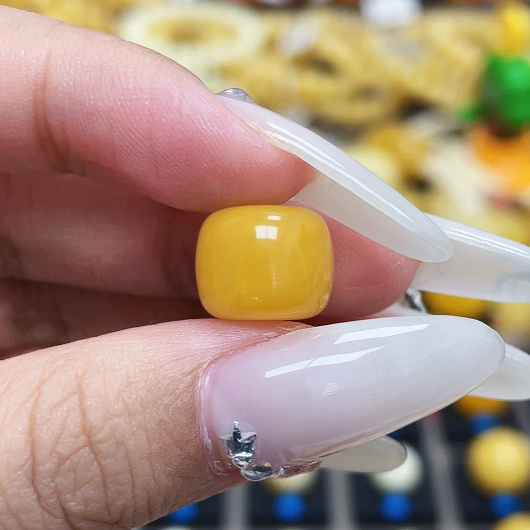 未镶嵌琥珀珠宝奇石11.5mm老型珠瑕