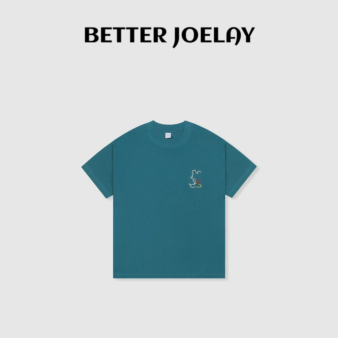 BETTER JOELAY-中版【淡雅人生】时尚可爱百搭短袖T恤休闲风ZZ3944