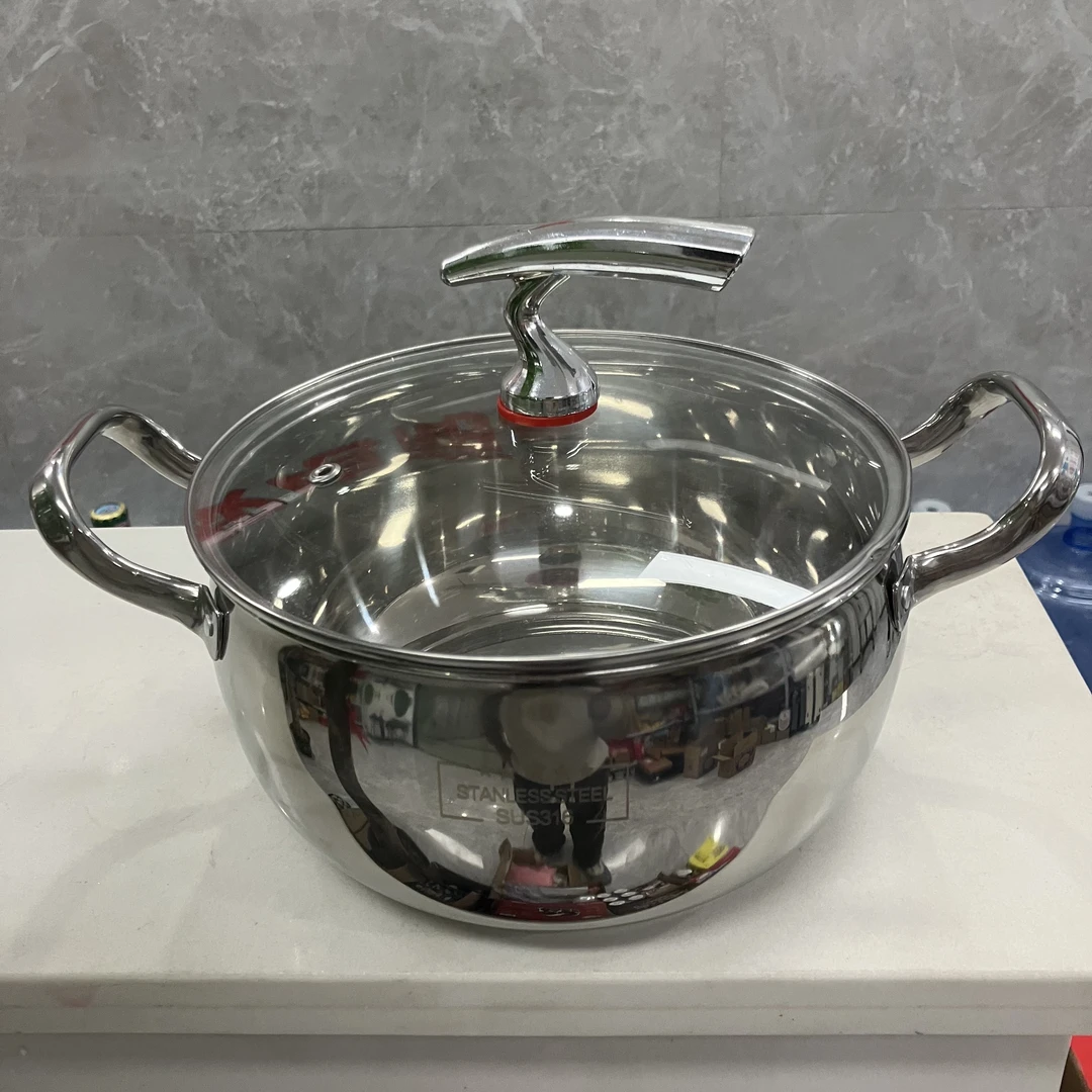 【活动中】飞鸟不锈钢家用汤锅煲汤锅鼓型一体锅电磁炉燃气灶通用